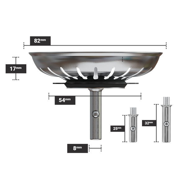 Korfplug Afvoerstop ⌀82 mm