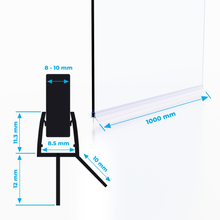 6-8 mm Doucheafdichting met Waterstop (2x 1 Meter) 