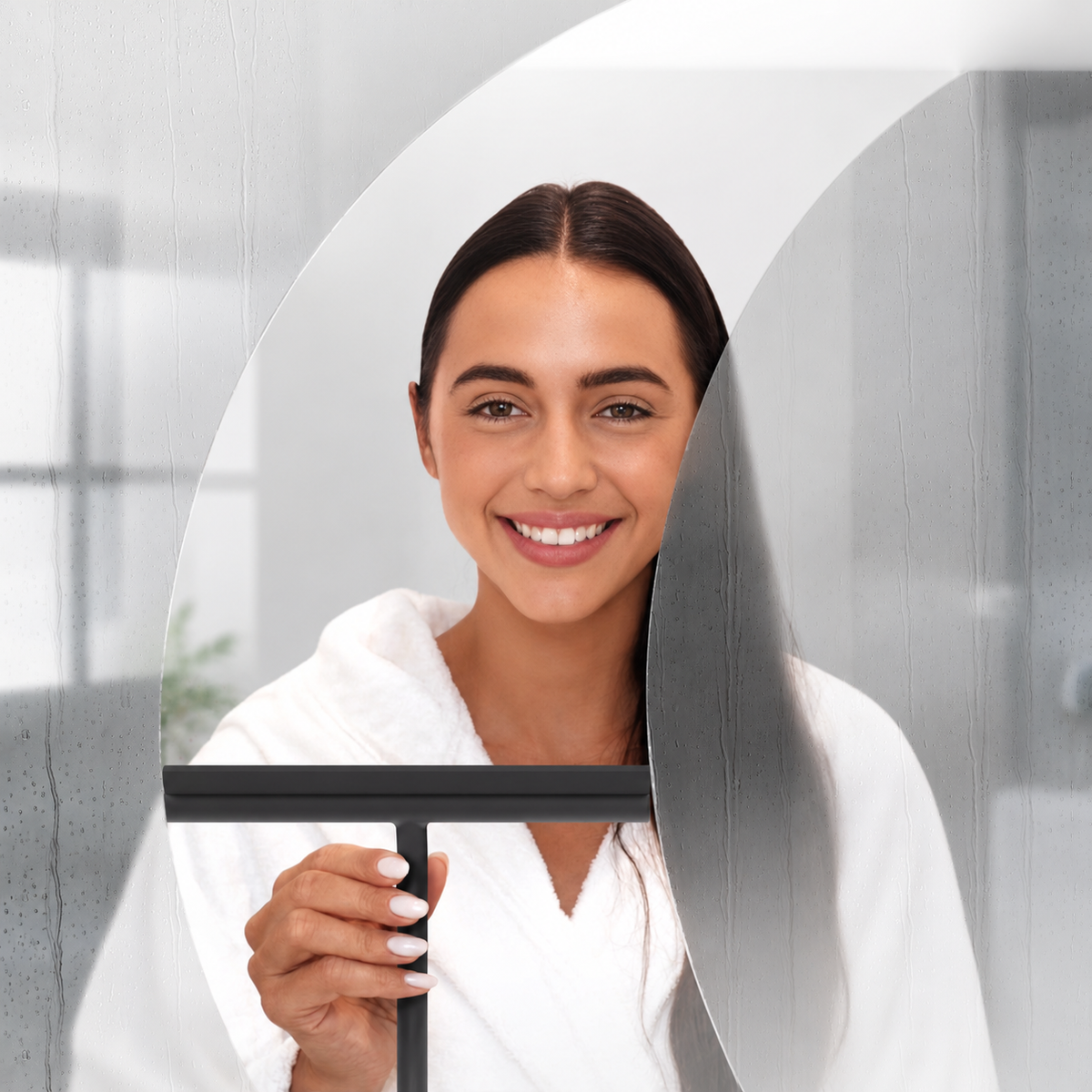 Compact Shower Squeegee with Hanging Hook