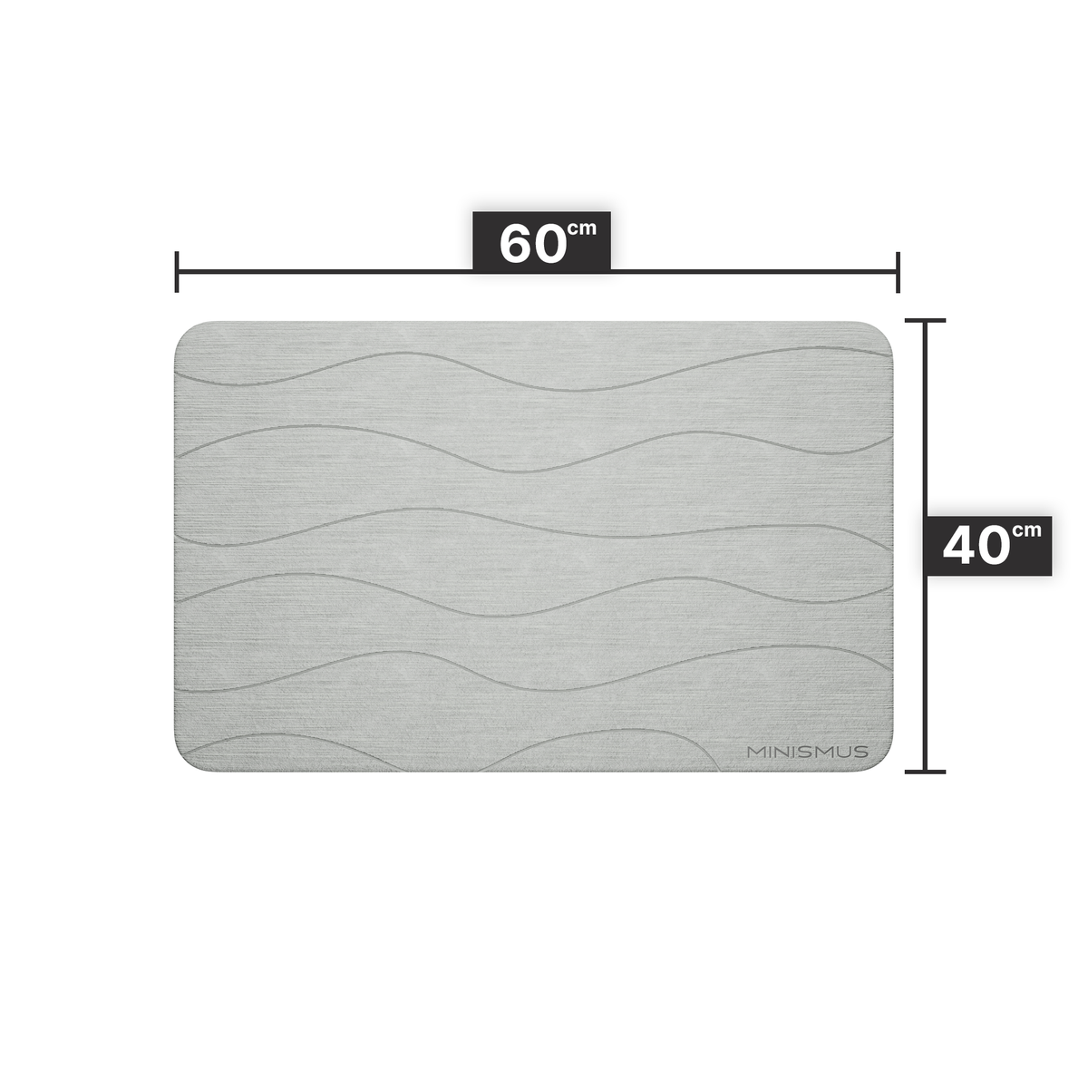 Diatomit-Badematte 60×40 cm 