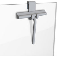 Compact Shower Squeegee with Hanging Hook - Gray