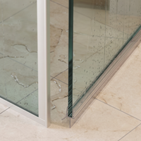 Duschdichtung mit Wasserabweiser, 2 × 1 m, für 8–10 mm Glas