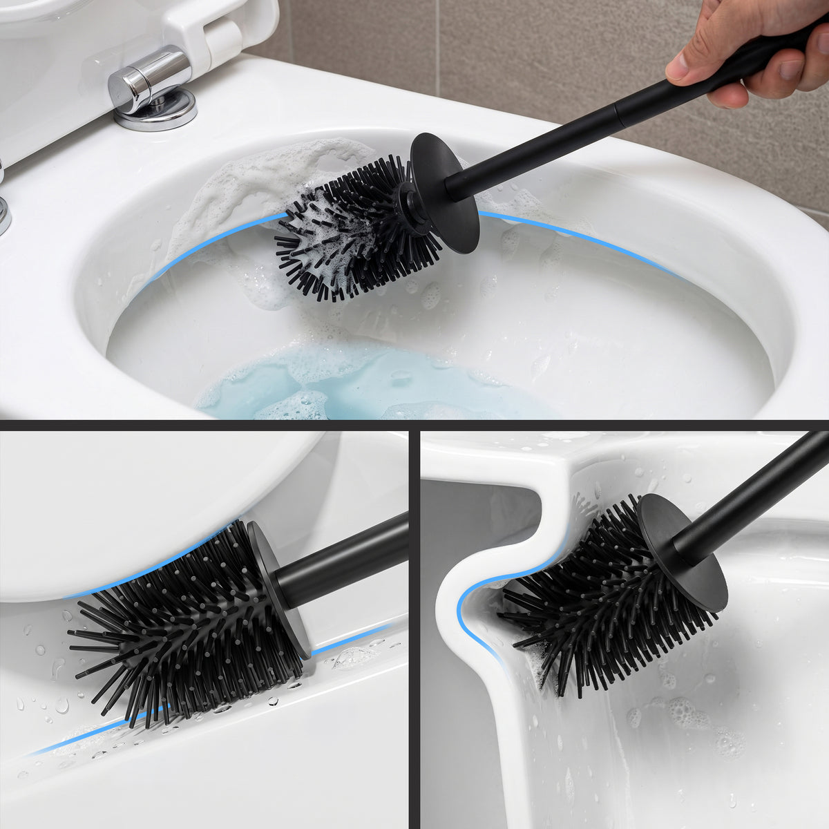 Minismus Toiletborstelhouder Kort Model Vierkant