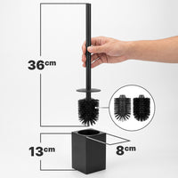 Minismus Toiletborstelhouder Kort Model Vierkant