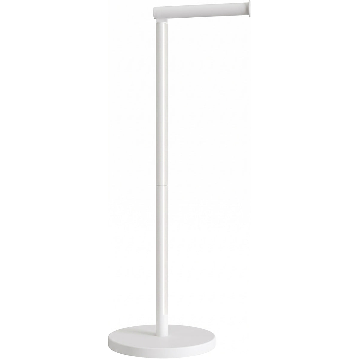 Staande toiletrolhouder 2 in 1 voor 5 rollen, met click up arm en verzwaarde voet