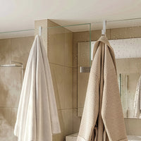 Shower Door Hook 2-Pack with Silicone Coating