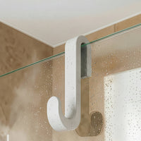 Shower Door Hook 2-Pack with Silicone Coating