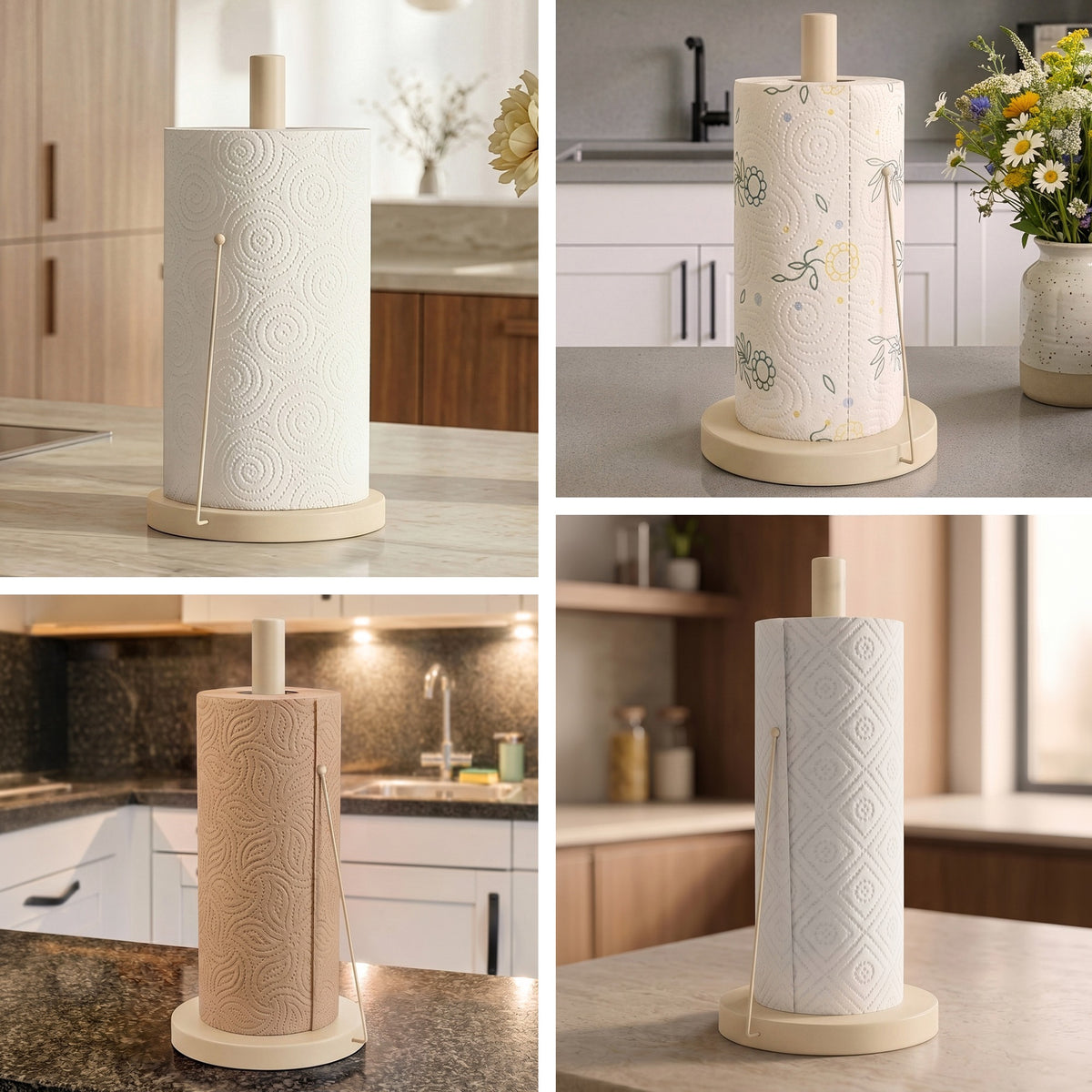 Beige - Paper Towel Holder