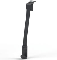 Minismus adjustable over-door wreath hook in black