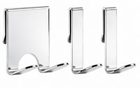 Shower Caddy Extra Hooks Set - Razor Holder and 2 J-Hooks, Black