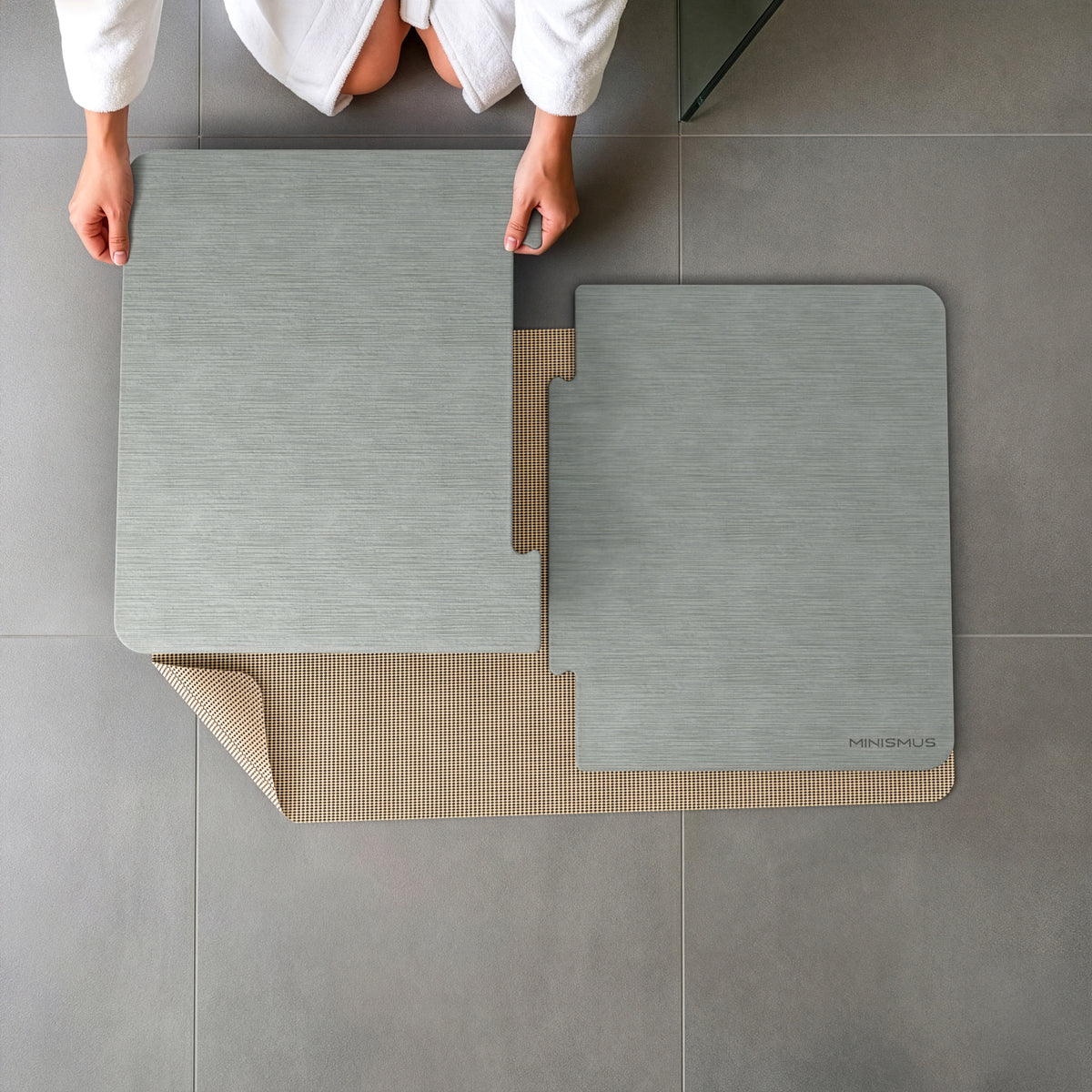 Sneldrogende XXL Badmat Diatomiet – 80x50cm
