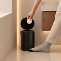 Treteimer 3 Liter mit Soft-Close-Deckel und herausnehmbarem Inneneimer
