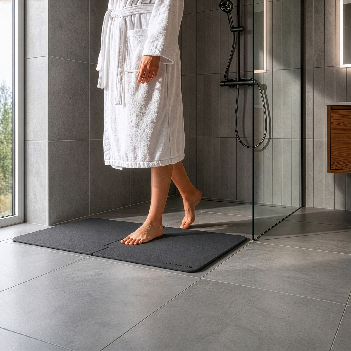 Sneldrogende XXL Badmat Diatomiet – 80x50cm