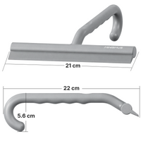 Bathroom Squeegee with Built-In Hook and Durable Silicone Blade, 21cm