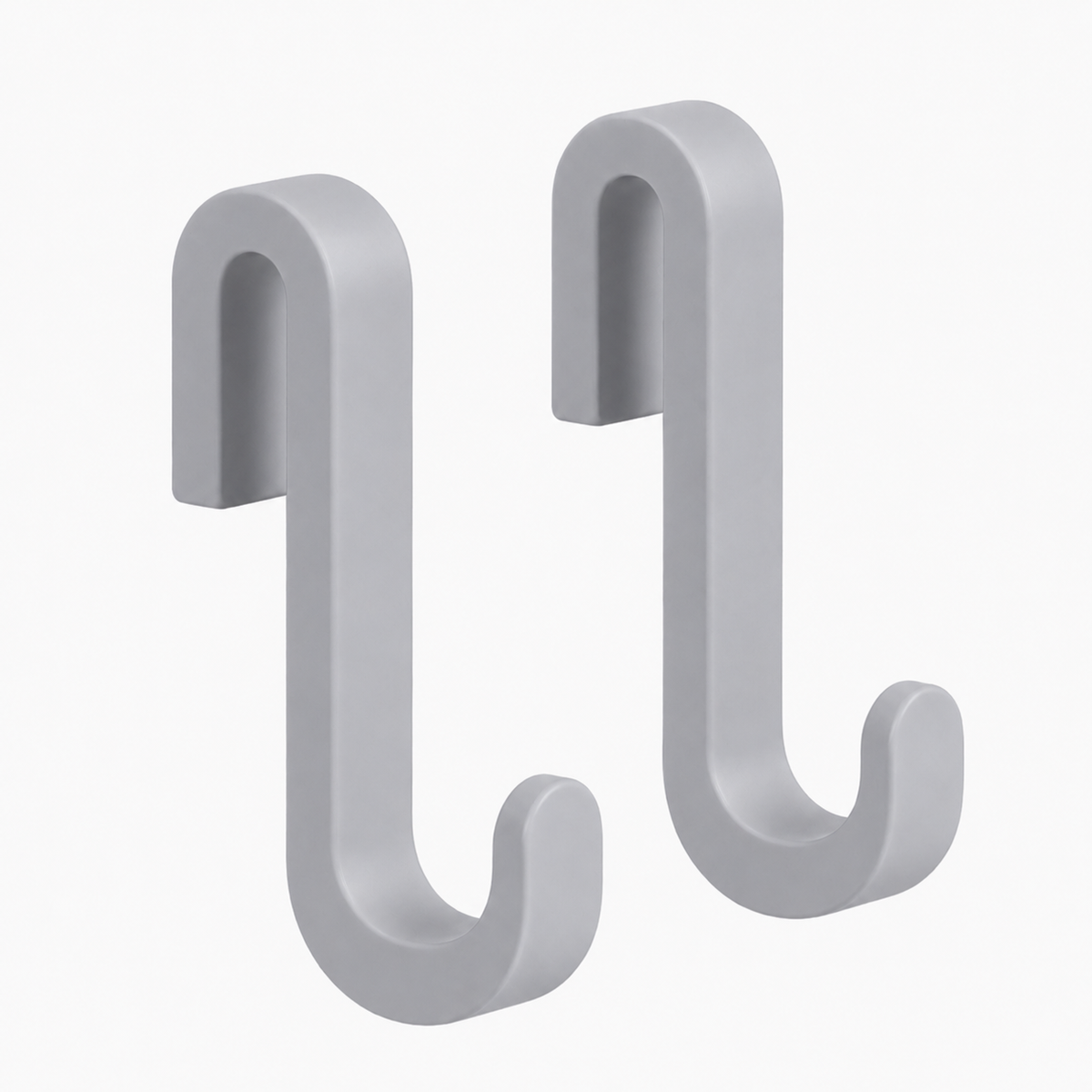 Douchedeurhaken met siliconencoating, set van 2, voor glas 6 tot 10 mm