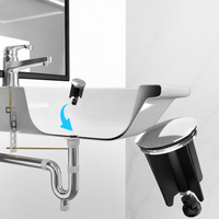 Ablaufstopfen 40 mm für Waschbecken und Bidet, für Exzenter-Abläufe