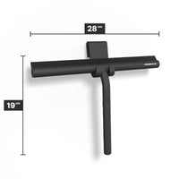 Duschabzieher 28 cm mit Aufhängehaken und Silikonlippe