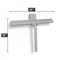 Duschabzieher 28 cm mit Aufhängehaken und Silikonlippe