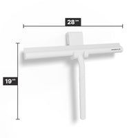Duschabzieher 28 cm mit Aufhängehaken und Silikonlippe