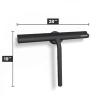 Duschabzieher 28 cm mit magnetischer Wandhalterung und Silikonlippe