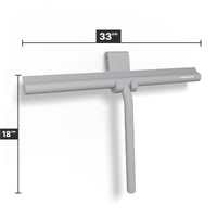 Extra breiter Duschabzieher 33 cm mit Aufhängehaken