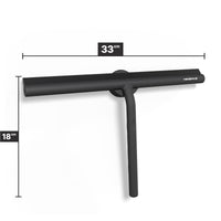 Extra breiter Duschabzieher 33 cm mit magnetischer Wandhalterung