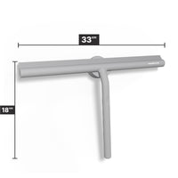 Extra breiter Duschabzieher 33 cm mit magnetischer Wandhalterung