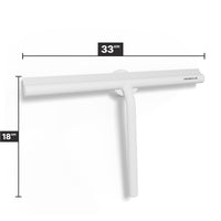 Extra breiter Duschabzieher 33 cm mit magnetischer Wandhalterung