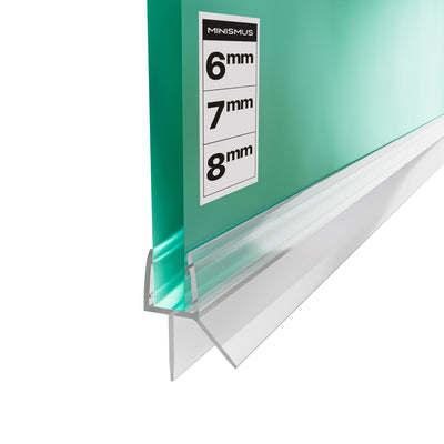 Duschdichtung mit Wasserabweiser – 2×1 m für 6–8 mm Glas