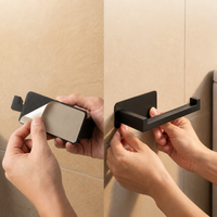 Extra dünner selbstklebender Toilettenpapierhalter aus Edelstahl
