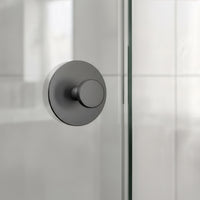 Wandhaak met ronde basis zwart, zelfklevend, set van 6 stuks