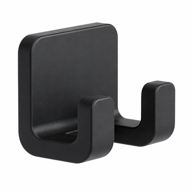 Rasierhalter aus Silikon, Wandadhäsiv, Schwarz