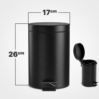 Pedaalemmer 3 liter met softclose deksel en uitneembare binnenemmer