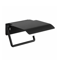 Wandgemonteerde toiletpapierhouder met klepje