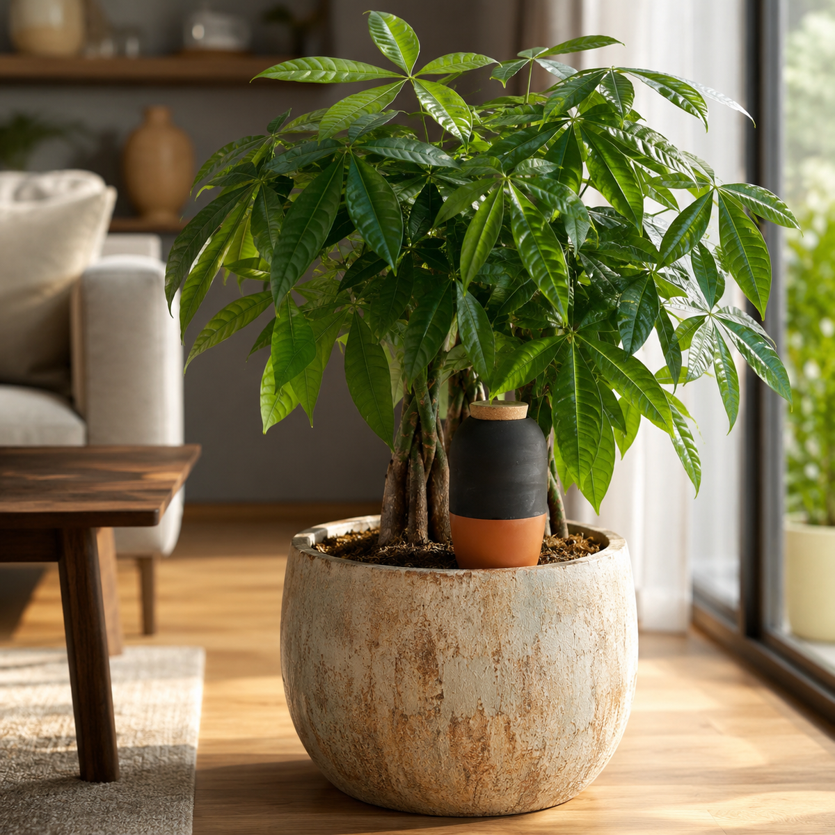 Terracotta Plant Watering Spike XL 950 ml | Self-Watering Drip Spike for Large Indoor and Potted Plants