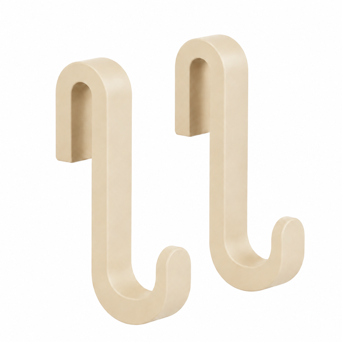 Shower Door Hook 2-Pack with Silicone Coating