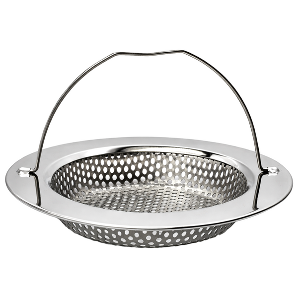 Spülbeckensieb mit Griff, Edelstahl, 11 cm