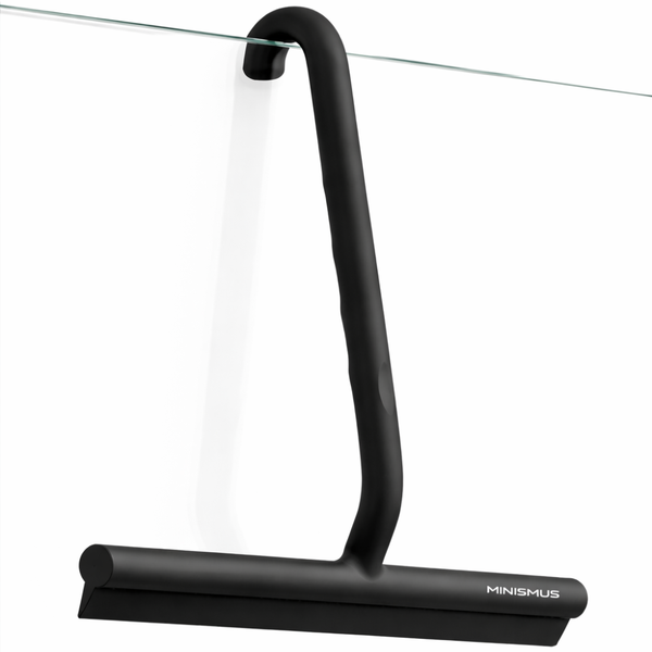 Bathroom Squeegee with Built-In Hook and Durable Silicone Blade, 21cm