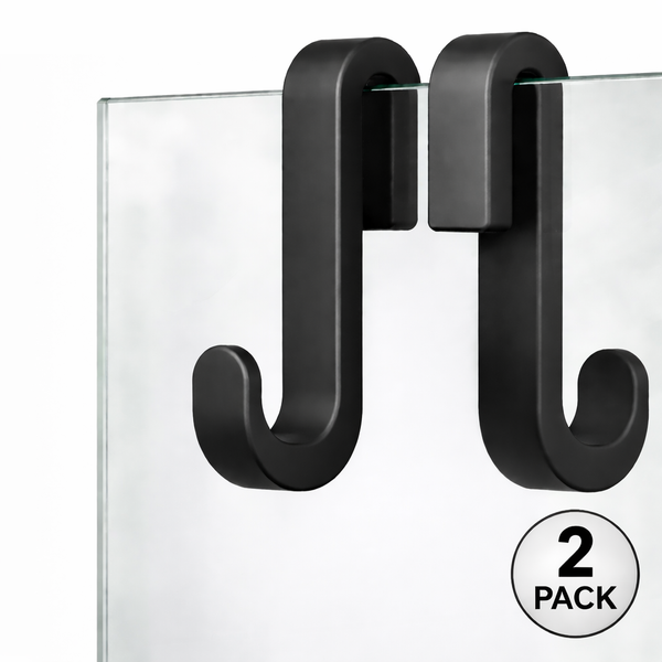 Set van 2 Douchedeurhaken met Siliconen Coating