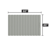 Dolic Badmat Badkamermatten Rubber Antislip Dunne Badkamer Mat Absorberend Snel Drogende Badmat voor Vloer Douchemat voor Buiten Badkuip Doucheruimte (Light Grey, 43 x 80 cm Dolic Badmat Badkamermatten Rubber Antislip Dunne Badkamer Mat Absorberend Snel Drogende Badmat voor Vloer Douchemat voor Buiten Badkuip Doucheruimte (Light Grey, 43 x 80 cm