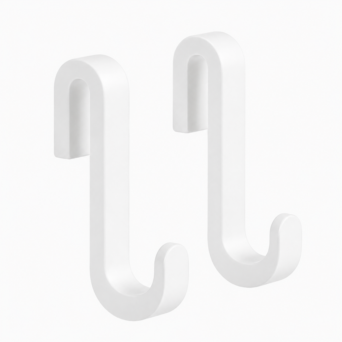 Douchedeurhaken met siliconencoating, set van 2, voor glas 6 tot 10 mm