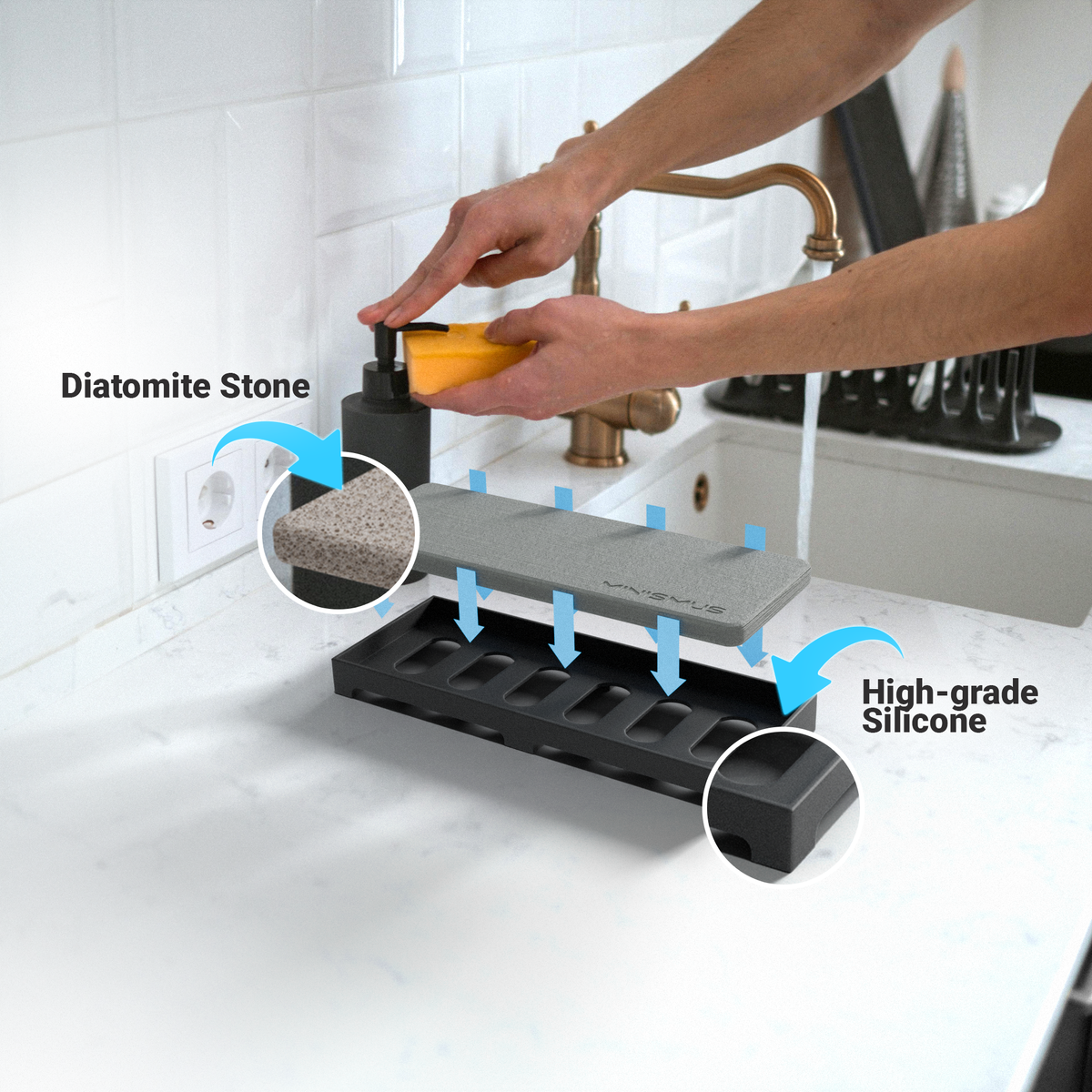 Diatomite Sink Caddy